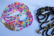 Waist Beads With Clasp And Adjustable Extension | Solid Colors | Mixed Colors | Body Jewelry | Boho | Plus Sizes