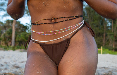 Waist Beads With Clasp And Adjustable Extension | Solid Colors | Mixed Colors | Body Jewelry | Boho