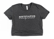 Motivated Mompreneur Crop Top | Entrepreneur Tee | Boss Babe Shirt | Girl Boss Shirt | Mother Hustler Shirt | Gift For Her