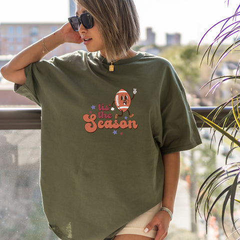 Tis' The Season Retro Football Shirt | Gift For Her | Gift For Him | Fall Tee | Football Gift