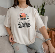 Sunshine On My Mind Beach Tee | Retro Beach Shirt | Beach Vacation Shirt | Gift For Her | Gift For Him | Graphic Tee | Unisex