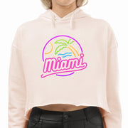 Miami Crop Hoodie | South Beach Hoodie | Gift For Her | Trendy Crop Top | Florida | Beach | Miami Beach |
