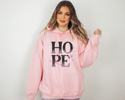 Hope Breast Cancer Awareness Hoodie | Breast Cancer Fighter | Cancer Awareness | Cancer Survivor | Cancer Fighter Gift