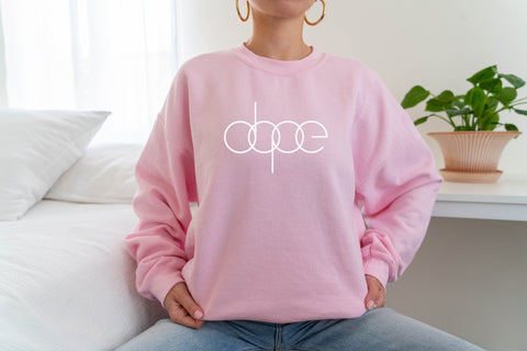 Dope Graphic Crewneck Sweatshirt | Minimalist Sweatshirt | Trendy Crewneck | Gift For Her | Gift For Him | Unisex